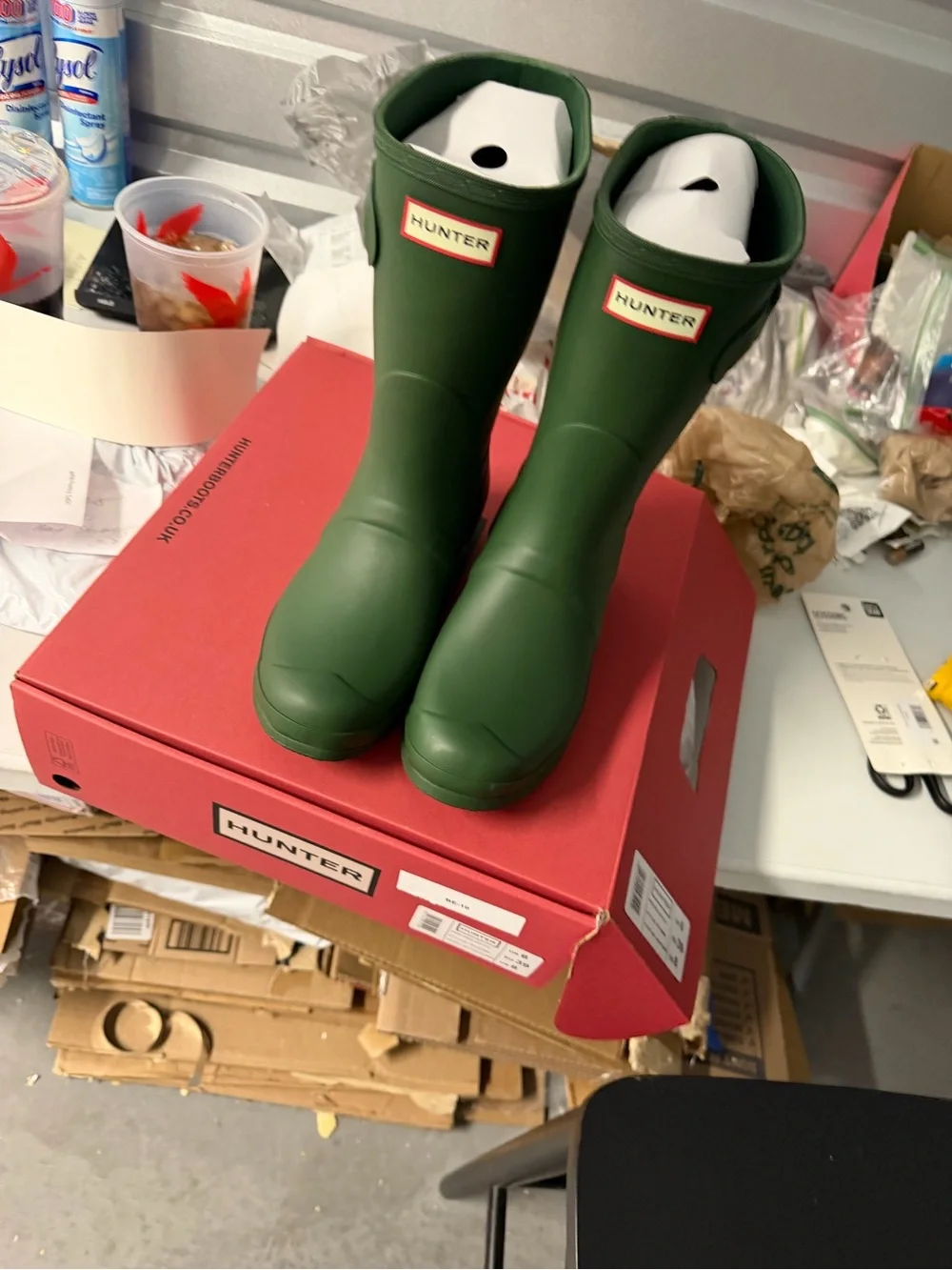Hunter Womens size 8  mid boots new inbox